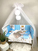 Комплект постельного белья в кроватку Постельное белье для новорожденных Детское постельное белье натуральный
