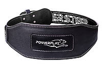 Пояс для тяжелой атлетики PowerPlay 5053 черный M | Атлетический пояс для спины на обхват талии 78-94 см