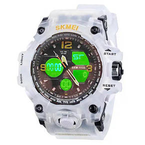 Годинник наручний Skmei 1155BW, white, фото 3