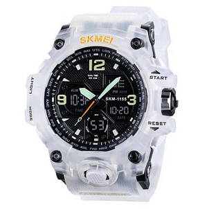 Годинник наручний Skmei 1155BW, white, фото 1