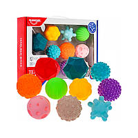 Набор из 10 резиновых шариков для детей от 6 месяцев и взрослых.Сенсорная игрушка-антистресс.