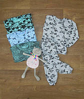 Теплая трикотажная пижама оптом для детей, детский домашний костюм на байке р.26 28 30 32 34