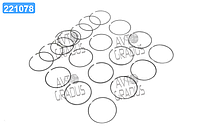 Кольца поршневые М/К Д 160 (d=145) (пр-во СТАПРИ) СТ-51-03-115СП