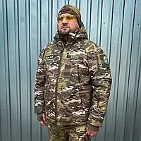 Зимняя тактическая куртка  Хантер Софтшелл флис Мультикам