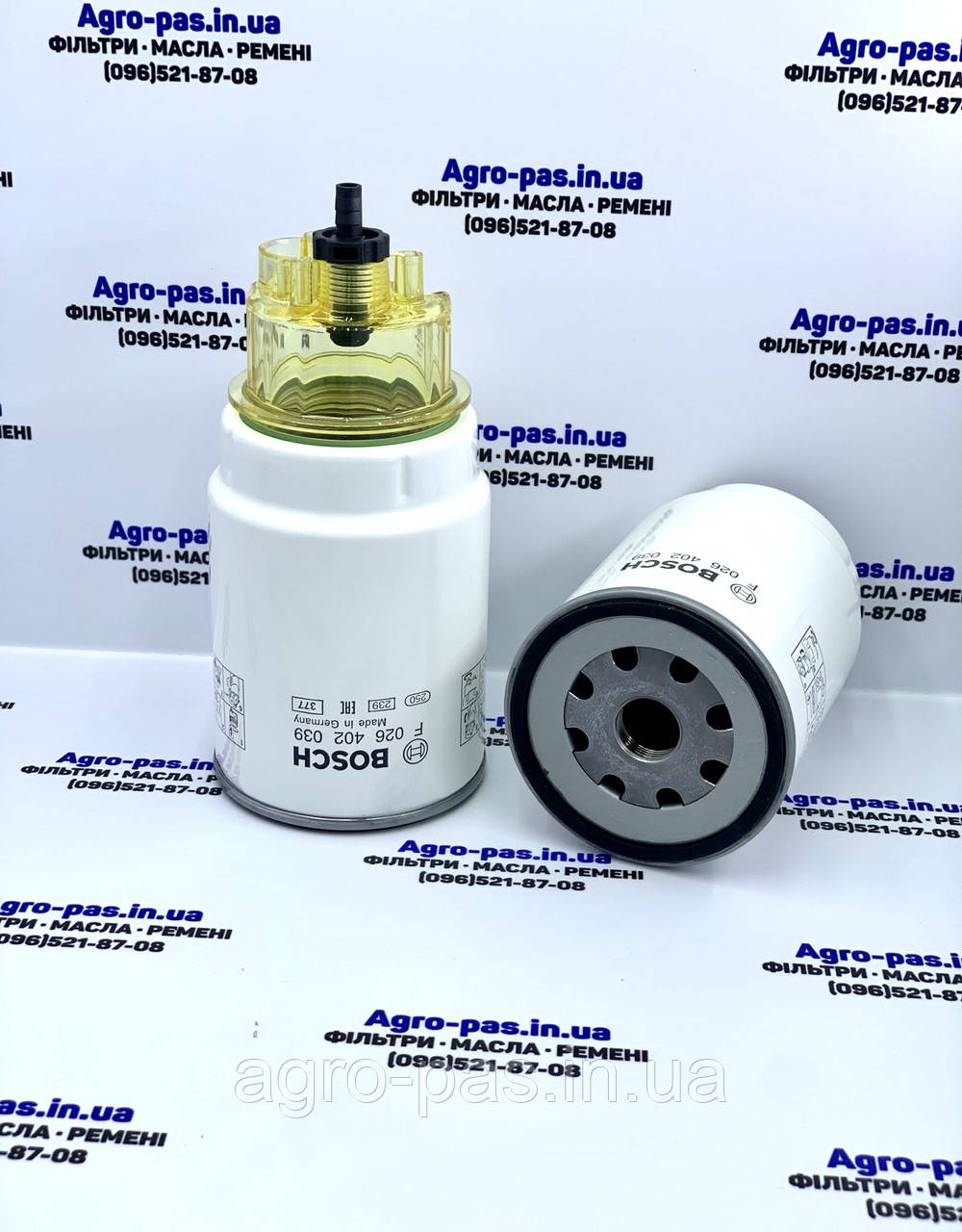 Топливный фильтр с колбой P551034, FS19907, H304WK, F026402039 ...