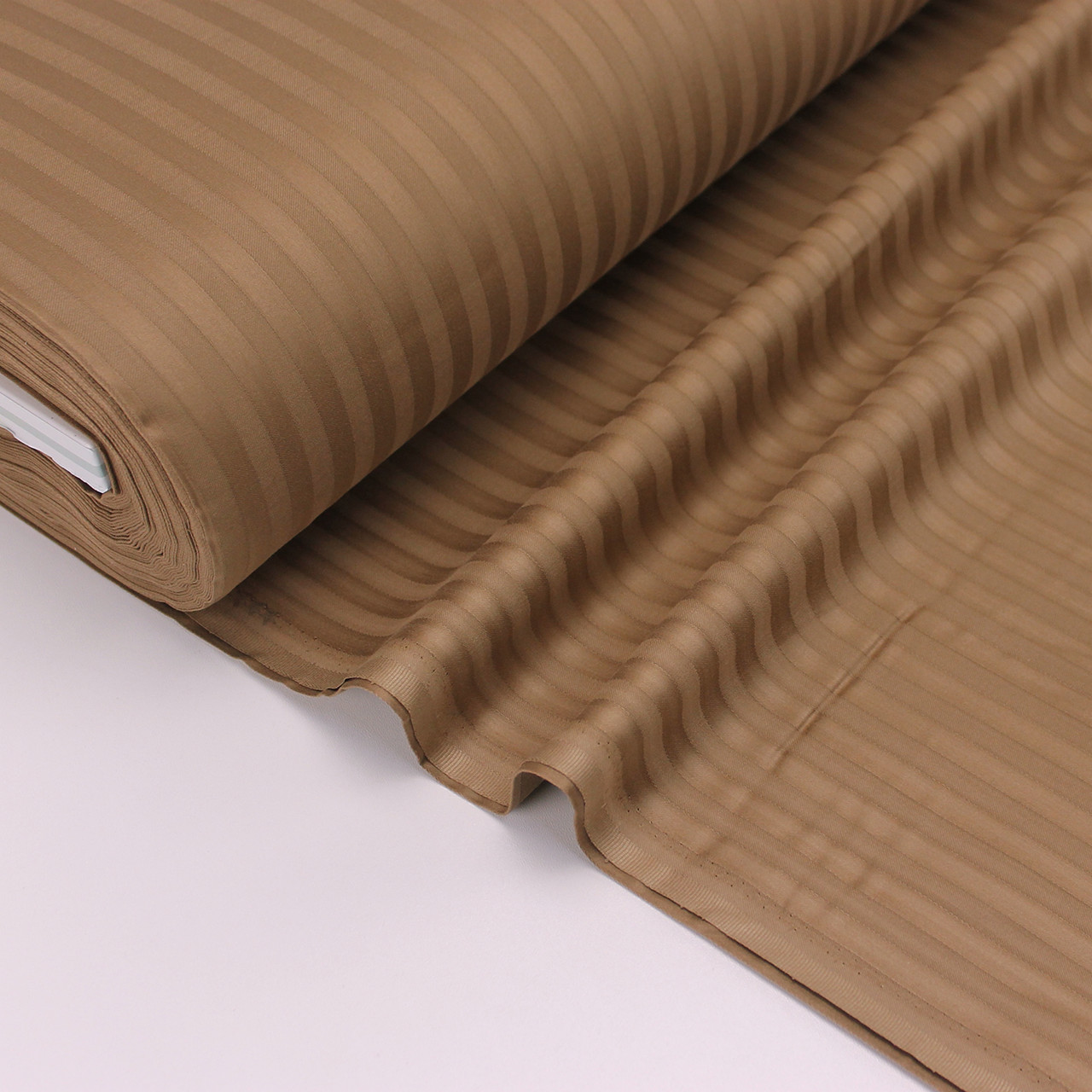 Страйп сатин колір шоколад 1*1 см ширина 240 см № VS-00-08, фото 1