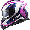 МОТОШОЛОМ ЗАКРИТИЙ LS2 FF800 STORM TECHY КОЛІР WHITE PINK, фото 3