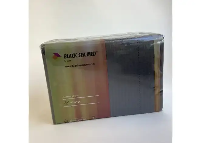 Нагрудники (серветки) BLACK SEA MED для пацієнта стоматологічні, 50шт, фото 1