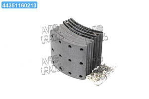 Накладка гальм. (компл. на вісь) 410x175 2-й рем. VOLVO F10,12,16,FH12,16 (RIDER) RD 19938REM2