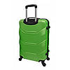 Дорожня валіза пластикова середній розмір на 4 колесах Bonro 2019 салатова, фото 2