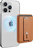 Магнитный кошелек ESR (HaloLock) совместим с кошельком MagSafe для iPhone 15/14/13/12 (коричневый)