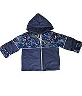 Ясельная весенняя курточка оптом с капюшоном на мальчика, детская демисезонная куртка р.1 2 года