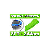 Пружинний захисний комір SkyRamiz Зелений для садового батута 244 см/8 футів