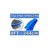 SkyRamiz Синій пружинний захисний комір для садового батута 244 см/8 футів