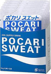 Otsuka Pocari Sweat високоякісний напій з електролітами та глюкозою, 5 пакетів по 74 г