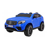 Автомобиль Mercedes GLC 63S детский Синий + привод 4х4 + MP4 + LED + Экокожа + Бесплатный Старт + EVA