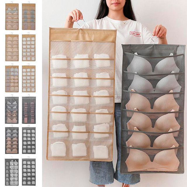 Двосторонній органайзер у шафу для зберігання спідньої білизни на гачку VEN294, фото 1