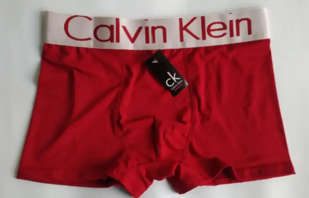 Модні червоні чоловічі труси боксери Calvin Klein, фото 1