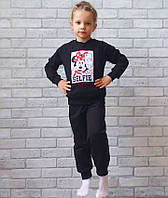 Детский спортивный костюм с сублимацией опт, прогулочный комплект для детей теплый р.30 32 34 36 38
