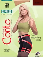 Моделирующие колготки с эффектом push-up X-PRESS 20 Conte размер 3 Bronz