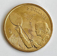 Австралия 5 долларов 2000, Олимпийские игры в Сиднее. Бадминтон