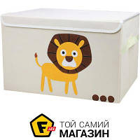 Коробка нетканый материал детский - Handy Home Сундук складной с крышкой "Лев" 48x30x30см, Разноцветный (CH09)