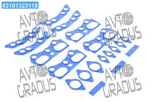 Р/к прокладки ГБЦ ЯМЗ Євро 238БЕ2, 7511 (синій силікон, на 1 г/б) (TEMPEST) 7511-1003004