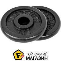 Блин Energetics Набор Cast Iron Disc Pair 30 mm диски для грифа 1 кг 2 шт. 1 кг 108792