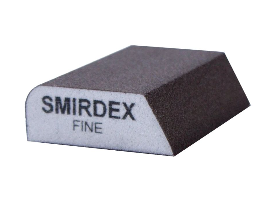 Губка абразивна Смірдекс 100х70х25мм 4-стороння Combi Fine (P320), SMIRDEX