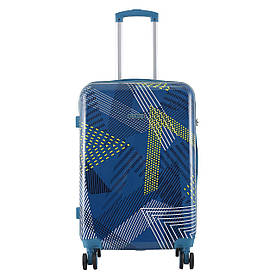 Валіза Semi Line 24" (M) Blue Pattern (T5652-2)