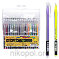 Набор гелевых ручек 36 цветов "Highlight Pen" HG6120-36