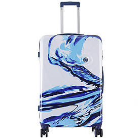 Валіза Semi Line 28" (L) White/Blue Print (T5653-3)