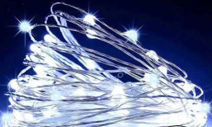 Новорічна світлодіодна гірлянда РОСА 100 LED, 10м белий