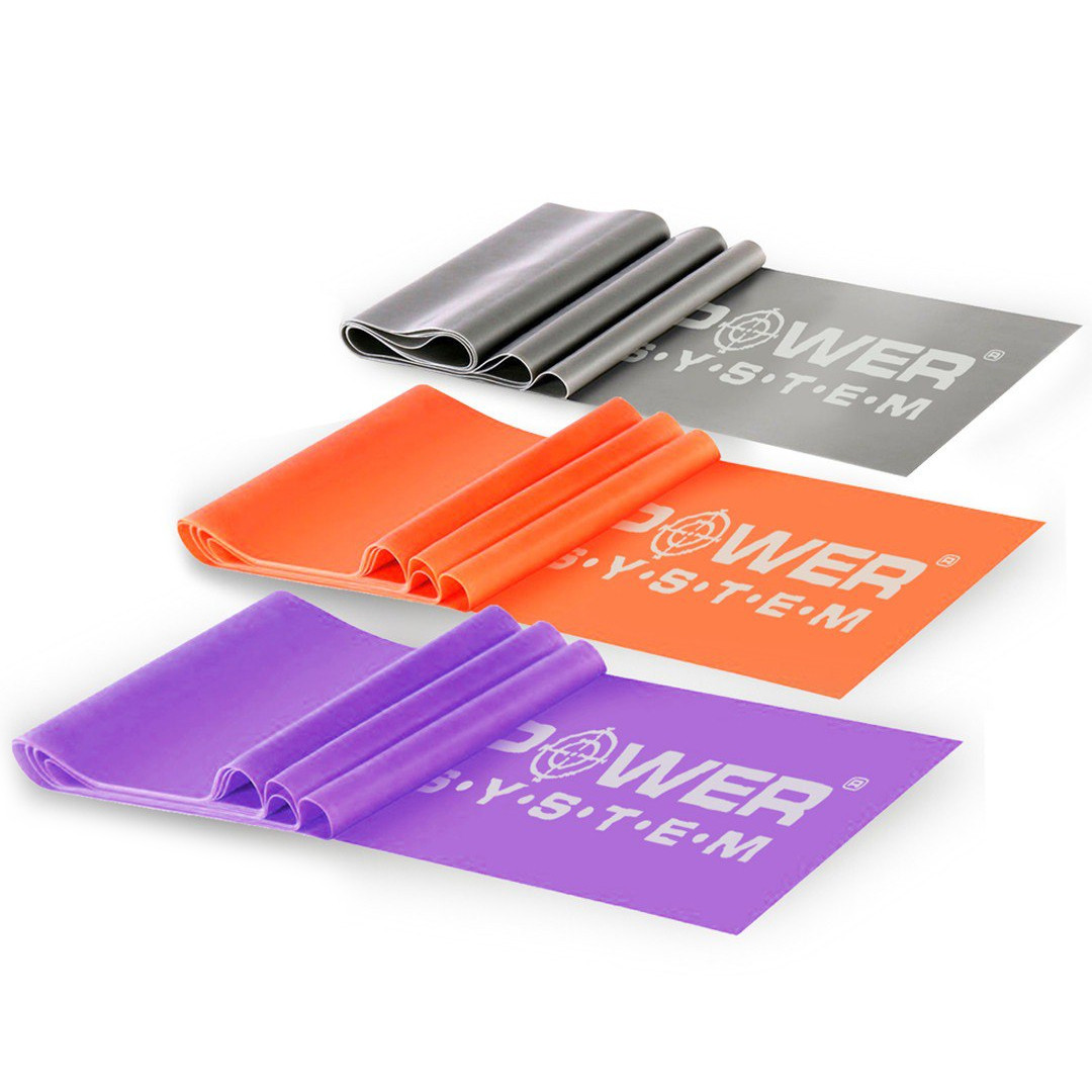 Стрічка-еспандер для спорту та реабілітації Power System PS-4007 Resistance Band Set 3шт.