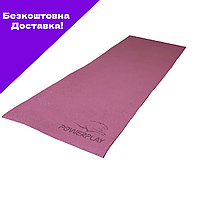 Коврик для йоги и фитнеса PowerPlay 4010 PVC Yoga Mat Розовый (173x61x0.6)