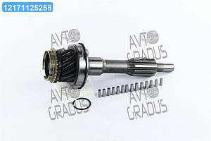 Вал первинний КПП УАЗ 469 з кільцем синхронізатора (підшипники вир-во ДК, під стоп.кол. Z=15)  451Д-170102