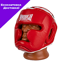 Боксерский шлем тренировочный PowerPlay 3100 PU Красный L