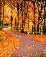 Картина по номерам "Осенний парк" 40x50 3v1 Рисование Живопись Раскраски (Природа)