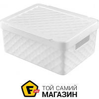Ящик пластик - Heidrun Ящик для хранения 923_білий 11л Бриллиант 140x360x270 мм белый форма