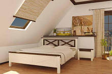 Ліжко Прованс ліжко з масиву дерева 160x200, Кроваті Чорнихв