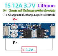 1S 12A BMS защита литиевых аккумуляторов 18650