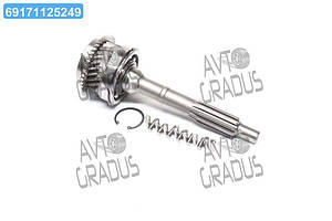 Вал первинний КПП ГАЗ 3302 у зборі (підшипники вир-во ДК, Z=25)  3302-1701025-01