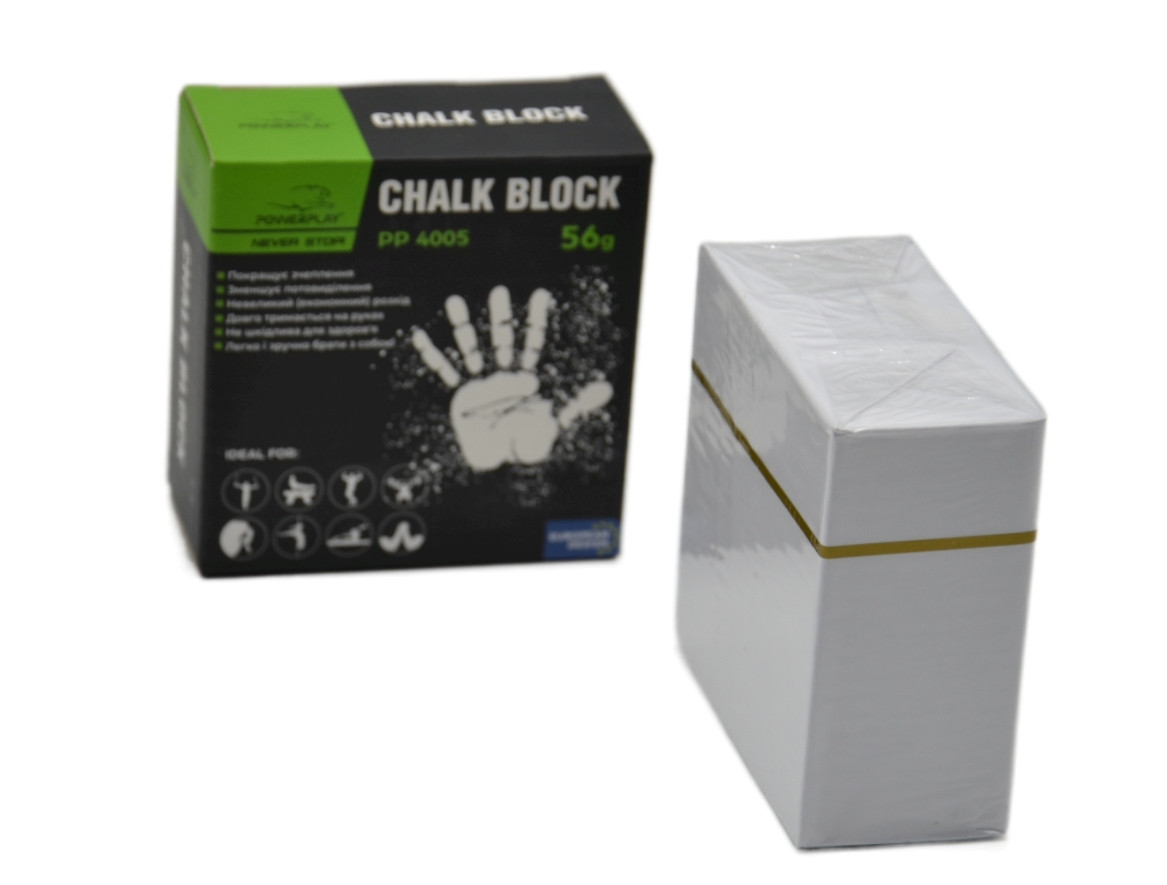 Магнезия-брикет 56г. PowerPlay 4005 Chalk Block | Спортивная магнезия прессованная сухая - фото 5 - id-p1943425541