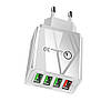 Адаптер швидкої зарядки QC 3.0 4xUSB 30Вт 3А Puluz SYA001060401B, фото 2