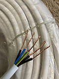 Провід кабель круглий ПВС 5х1.5 мідний багатожильний Одеса ГОСТ (кратно 5м), фото 4