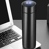 Сенсорний термос з індикатором температури T-Bottle 919, 500 мл, чорний, із ситечком для чаю, фото 4
