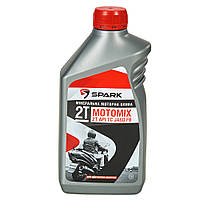 Олива моторна для малих 2-тактних двигунів SPARK 2T API TC JASO FB, каністра 1 л ПЕ