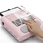 Витяжка для манікюру, 858-8, 80Вт, Рожева / Професійна витяжка для манікюру з НЕРА-фільтром, фото 6