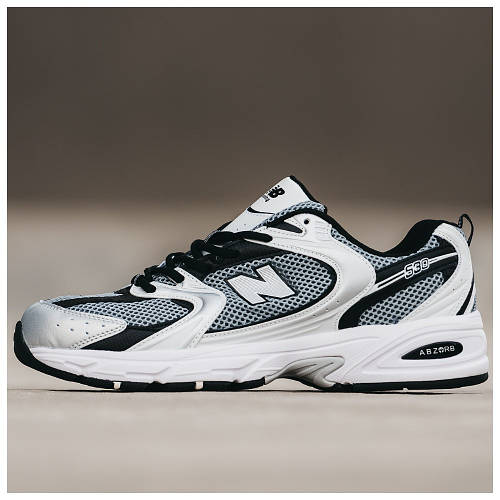 Мужские кроссовки New Balance 530 White Silver Black, черно-белые ...