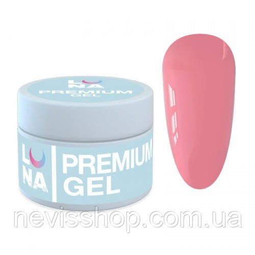Гель для нарощування Luna Premium Gel 14 рожевий персик 30 мл